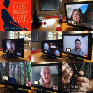 Community meditation gathering Portland