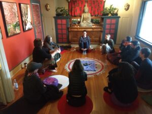 Portland meditation group outdoor practice