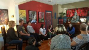 Portland meditation class participants